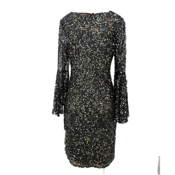 NWT Pissaro Nights 3/4 Sequin Evening Dress 8P - Picture 4 of 4